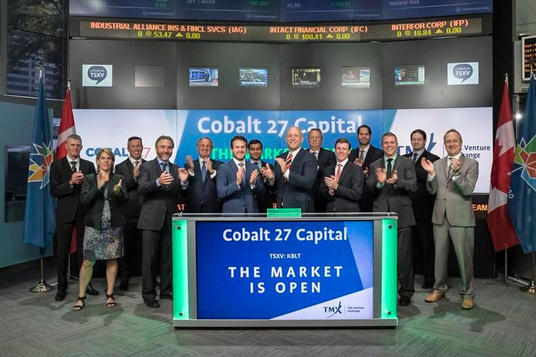 Mining Stocks: Cobalt 27 Capital Shares Jump After Acquisition News